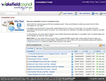 Tablet Screenshot of consult.wakefield.gov.uk